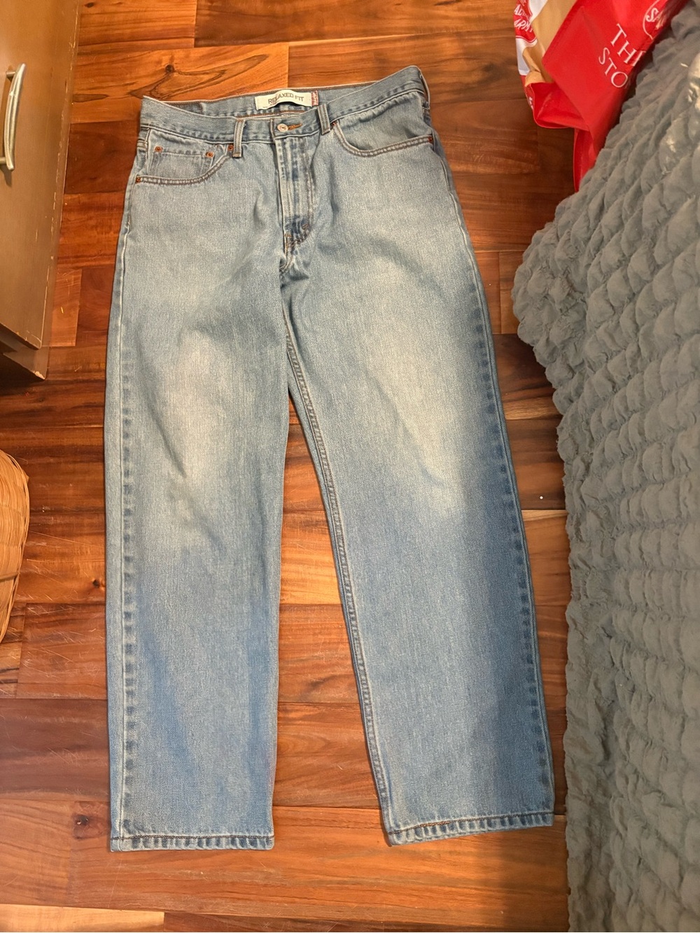 Leviβs 550 Relaxed Fit Light Wash Jeans Menβs 34x32 Baggy Denim (948)
